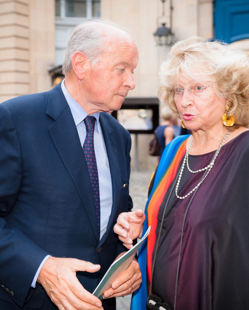 Jacques Toubon, ancien ministre français de la Culture, et Monique Barbier-Mueller. Photo Luis Lourenço.